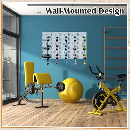 15 Doors Cell Phone Locker Box with Charging Hole (Upgrade Size), Clear Acrylic Cell Phone Storage Cabinet Wall Mounted, Locks, Key, Number for Classroom Employee Office School Factory - style: 15 Doors