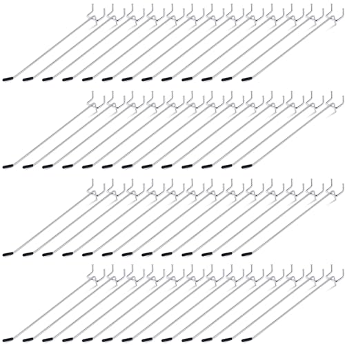 Moxweyeni 8 Inch 100 Pcs Pegboard Hooks Peg Board Stainless Steel Hangers - size: 8 Inch