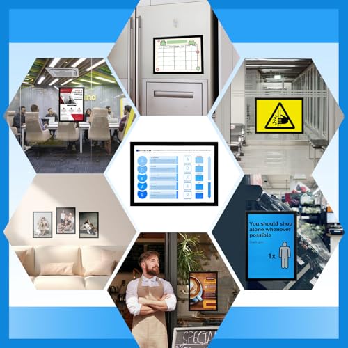 Inpack Magnetic Frames, Magnetic Sign Holder 8.5x11, 12-Pack, Black - size: 8.5'' x 11''-12 PACK
