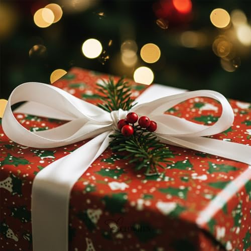 7/8in Polyester White Satin Ribbon 50Yds Wedding Craft Gift Wrap - color: White, size: 50 Yards