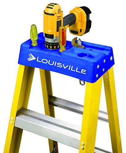 Louisville Ladder 8 ft Fiberglass Step Ladder, FS2008, Type I, 250 lbs - size: 8 feet