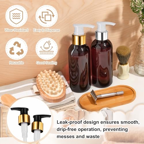 uxcell Soap Dispenser Pump Heads Gold/Black 12 Pcs Pcs - color: Gold/Black, size: 24/410