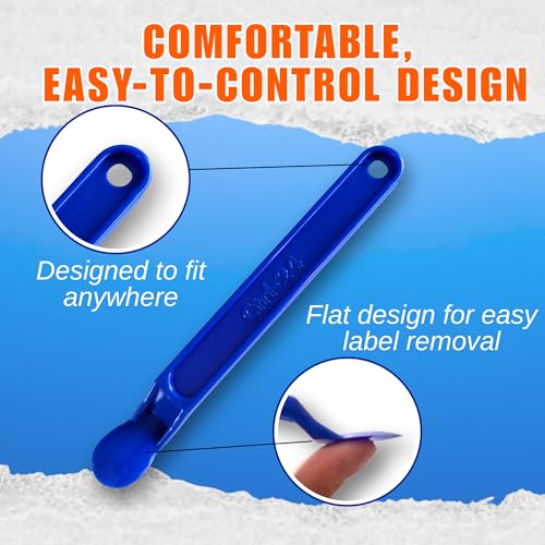 Sticker & Label Remover Tool - Plastic Peelers for Plastic, Glass & Wood – Adhesive, Decal, Price Tag, Glue & Paint Removal – Ergonomic Non-Slip Scraper for Crafts, DIY & Home Use (2)