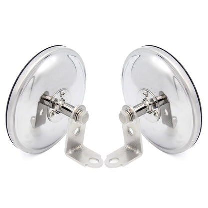 5 Inch Convex Round Mirror Blind Spot For Isuzu NPR NQR NRR FSR FVR FRR Mitsubishi Fuso Canter Truck Bus Atv Utv Adjustable Bracket 2Pcs - color: 2 Pcs