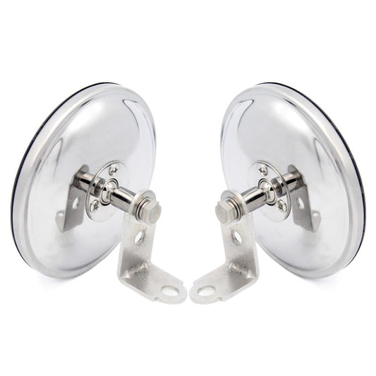 5 Inch Convex Round Mirror Blind Spot For Isuzu NPR NQR NRR FSR FVR FRR Mitsubishi Fuso Canter Truck Bus Atv Utv Adjustable Bracket 2Pcs - color: 2 Pcs
