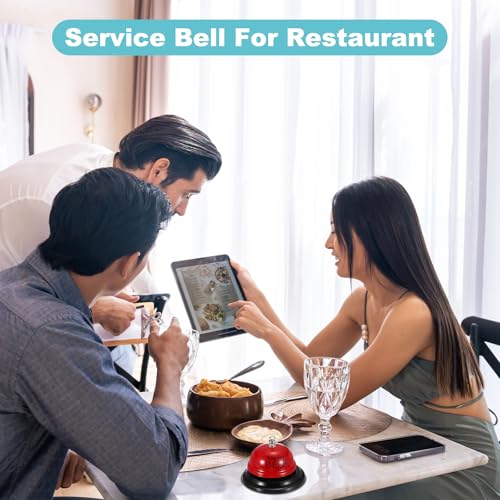 PATIKIL Desk Bell, 3.3" Service Call Bell Ringing, Beer, Red - color: Red(beer)