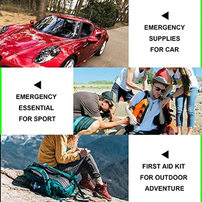 First Aid Kit 300PCS Car Home Camping Essentials Green 1st Aid - style: 300Pcs-Green