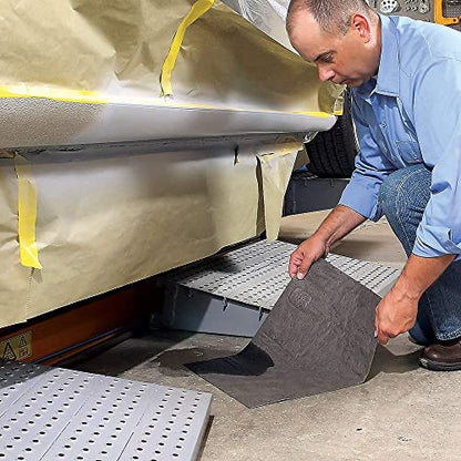 PIG Mat | Oil Absorbent Mat | Original PIG Mat | 15" x 20" Mat Pads | Absorbs 11 Gallons per Box | 100 Oil Absorbing Pads | Lightweight | MAT155 - size: 100 Count