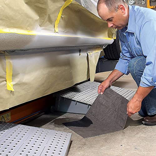 PIG Mat | Oil Absorbent Mat | Original PIG Mat | 15" x 20" Mat Pads | Absorbs 11 Gallons per Box | 100 Oil Absorbing Pads | Lightweight | MAT155 - size: 100 Count