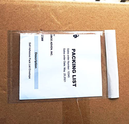 1000 Pcs Premium 4.7''x7.5'' Packing List Envelope, Tailored Size for 4x6'' Shipping Labels, Adhesive Shipping Label Pouch/Sleeve - size: 4.7''x7.5''｜1000 pack