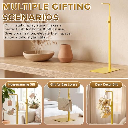 6 Pack Purse Stand Holder Handbag Display Stand, Gold - color: Gold