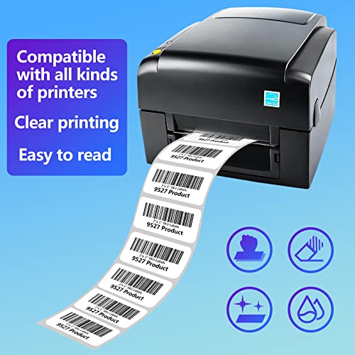 9527 Product 2" x 1" Sticker Labels, 12,000 Direct Thermal Labels, 12 Rolls - size: 2" x 1" | 12000 Labels