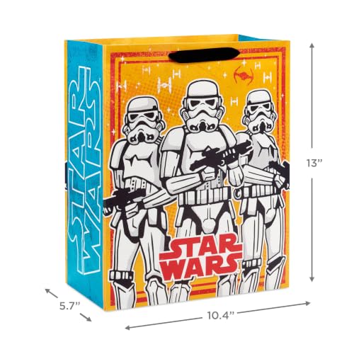 Hallmark Star Wars 13" Large Gift Bags (3 Bags: Darth Vadar and Storm Troopers) for Birthdays, Christmas, Holidays - style: Star Wars (3 Gift Bags)