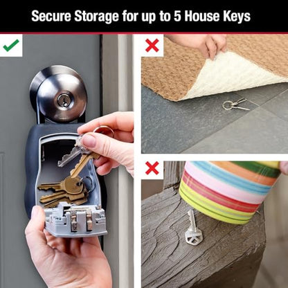 Master Lock Portable Key Lock Box, Combination Lock Box Holds 5 Keys 5400EC - size: 1 Pack, style: Standard Shackle