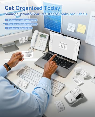NIIMBOT B1 Label Maker, 2Inch Bluetooth Label Printer for Home, Sliver - color: Sliver, size: Printer+Tape