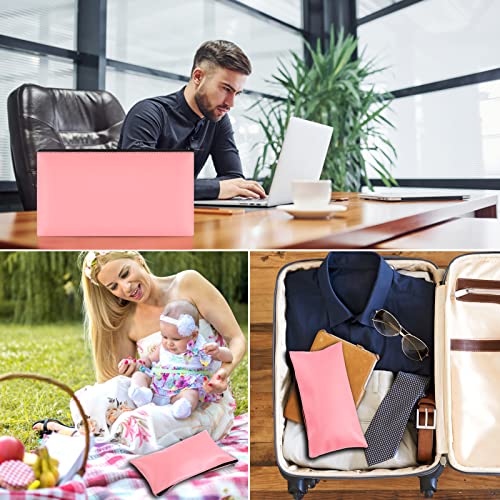 2 Pieces Money Bags with Zipper, 11x6.1 inch Money Pouch, Bank Bag, Cash Bag, Check Wallet, Cosmetics(pink) - color: Pink, size: 2 Pieces
