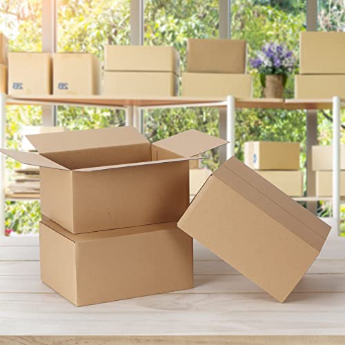 CRUGLA 40 Packs Shipping Boxes 8x6x4, Cardboard Boxes for Small Business, Corrugated Mailing Box Bulk for Packaging - size: 8x6x4 Inch