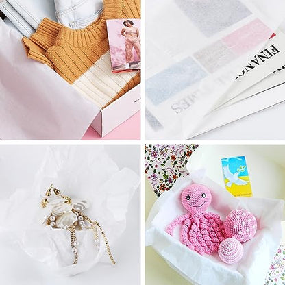 Simetufy 32 Sheets 24" x 36" White Tissue Paper for Gift Bags - color: white, size: 32 sheet (Pack of 1)