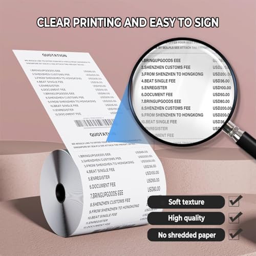 (50 Rolls) 3 1/8 x 119 Thermal Paper Receipt Rolls, Premium Quality Thermal Printer Paper, Thick Receipt Paper Rolls, Fits All POS Cash Registers, BPA Free - size: 50 Rolls, style: 3 1/8" 119