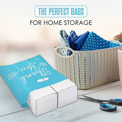 Thank You Bags, Merchandise Bags, Customers, Small Business, Blue, 16”x18” - color: Blue, size: 16" x 18"