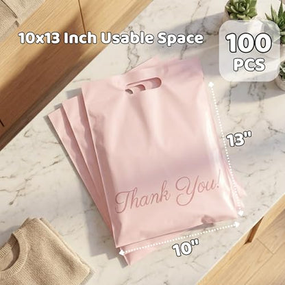 Donyson Pink Poly Mailers, 10x13, 100 Pack, Shipping Bags for Clothing - color: Pink, size: 10x13 (100 Pack)