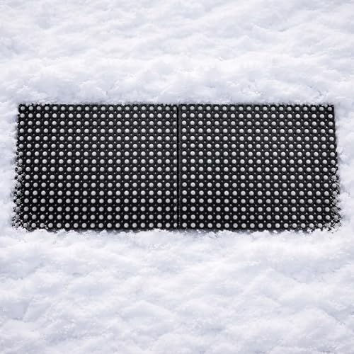 Heavy-Duty Interlocking Rubber Floor Mats, 24"x 32", Set of 2, Black - size: Set of 2 24x32