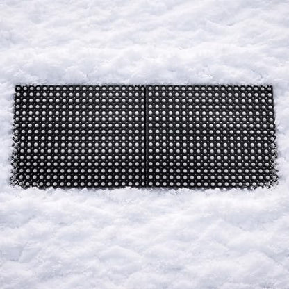 Heavy-Duty Interlocking Rubber Floor Mats, 24"x 32", Set of 2, Black - size: Set of 2 24x32