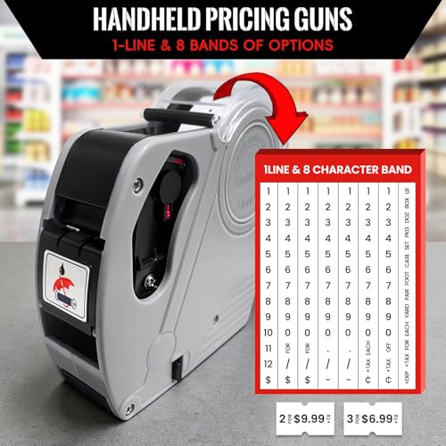 2 Pack Pricing Gun Price Tag Gun Price Label Gun with Labels for