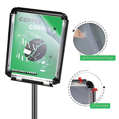 3 Pack Sign Holder Stand, 8.5x11 Sign Stand for Display, Black - color: Black, size: 8.5*11 - 3 Pack