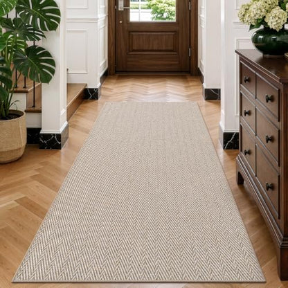 LUMI Ultra Thin Runner Rug for Hallway 2'8"x8', Entryway Rug, Beige - color: Beige, size: 2'8" x 8' (32"x96")