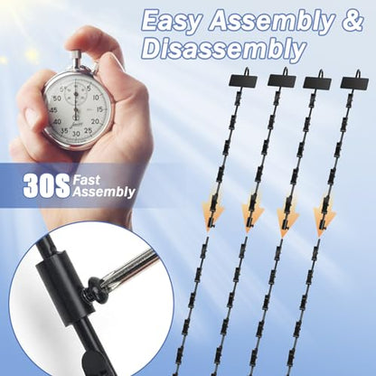 Hanging Chip Clip Strips for Merchandising with Hooks, 32 inch Chip Display Rack Stand 72 Clips Potato Chip Bag Holder with Label Headers Metal Retail Display Rack for Snack Candy 6 Pcs Black - size: 6Pcs-Black