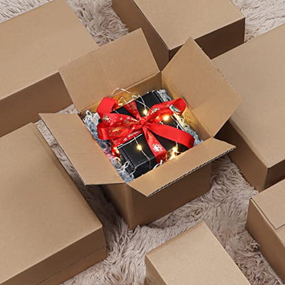 CRUGLA 6x6x6 Shipping Boxes Set of 25, Cardboard Corrugated Mailing Box for Packaging - size: 6x6x6 Inch 25 Pack