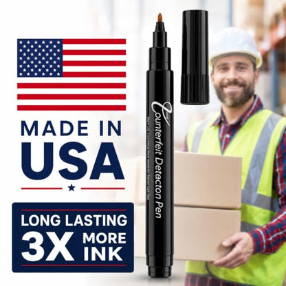 Dri Mark 30 Pack Counterfeit Bill Detector Marker Pen, Made in The USA, 3 Times More Ink, Pocket Size, Fake Money Checker - Money Loss Prevention Tester & Fraud Protection for U.S. Currency - size: 30 Pack