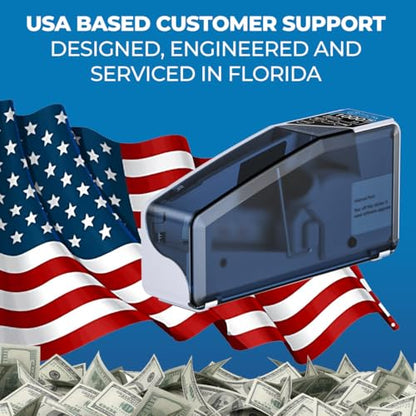 DETECK DT5S Portable Money Counter Machine with Counterfeit Detection UV/WM - Handy Currency Counting Quantity of Bills only, for Small Cash Counting Machine - style: DT5S 4 AA Batteries Required