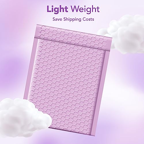 Metronic Bubble Mailers 6x10 Inch 100 Pack Lavender Padded Envelopes - color: Lavender Purple, size: 6x10" 100 pc