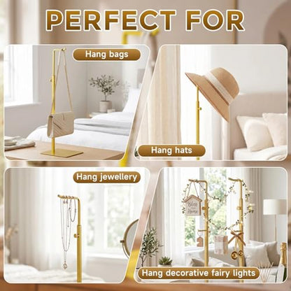6 Pack Purse Stand Holder Handbag Display Stand, Gold - color: Gold