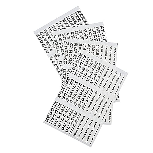 Klein Tools 56250 Wire Marker Book, 1-48, Black Print on White (Pack of 2) - size: 1 Count (Pack of 2), style: Standard
