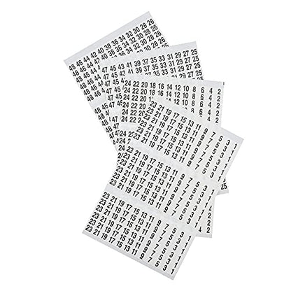 Klein Tools 56250 Wire Marker Book, 1-48, Black Print on White (Pack of 2) - size: 1 Count (Pack of 2), style: Standard