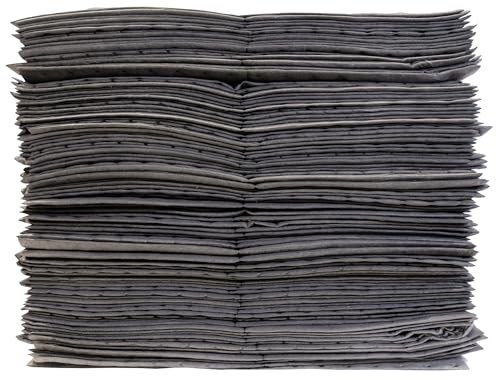 Oil-Dri L90902 15" W x 19" L Universal Heavy Weight Bonded Perforated Pads (100 Mats/Box) - size: 100 Pads/Box, style: Heavy Weight