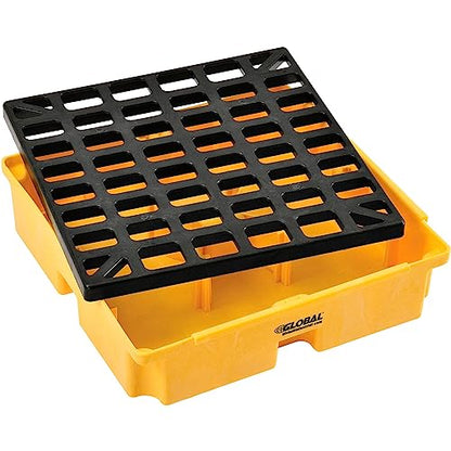 Global Industrial Low Profile Spill Containment Modular Platform, 1 Drum - style: Industrial