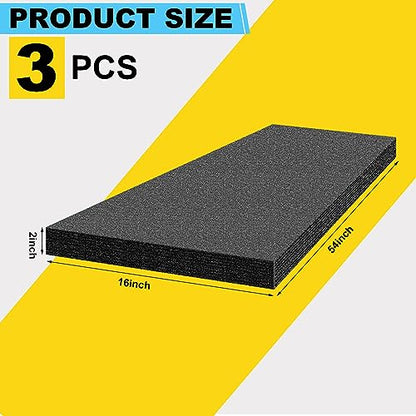 Yaomiao 3 Sheets Polyethylene Foam Pack Inserts, 3 Sheets, 54 x 16 x 2''