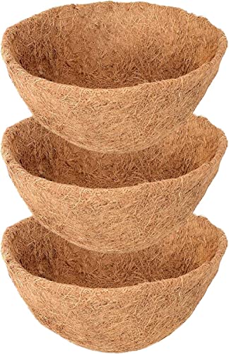 Legigo 3 Pack 18 Inch Hanging Basket Coco Liners Replacement, Round - color: 3pcs, size: 18 Inch