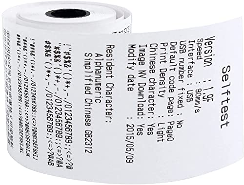 (10 Rolls) 2 1/4 x 85 Thermal Paper Receipt Rolls 2.25 x 85 ft, POS/Cash Register, Fits All Credit Card Terminals, Verifone VX510 VX570 FD50 T4220