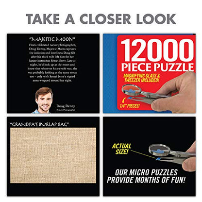 Prank-O 12,000-Piece Puzzle Prank Gift Box – Funny Empty Gag Gift Packaging for White Elephant, Christmas & Office Parties, Hilarious Joke Gift Box to Hide Real Presents for Puzzle Lovers - color: Jigsaw Puzzle