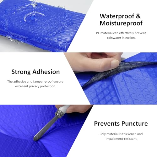 Famagic Bubble Mailers 6x10 Inches 100pc Dark Blue Usable 6x9 Self Seal Adhesive Padded Envelopes Shipping Bags for Jewelry Makeup Supplies - color: Dark Blue, size: 6x10 Inches 100pcs