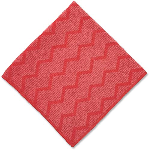 Rubbermaid Commercial FGQ62000RD00 HYGEN Microfiber General Purpose Cloth, Red - color: Red, size: 12-Pack