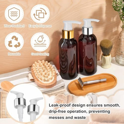 uxcell Soap Dispenser Pump Heads Gold/Black 12 Pcs Pcs - color: Gold/Black, size: 28/410