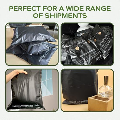Biodegradable Poly Mailers Compostable Shipping Bags 14.9x19 25pk - size: L, 25 Pack