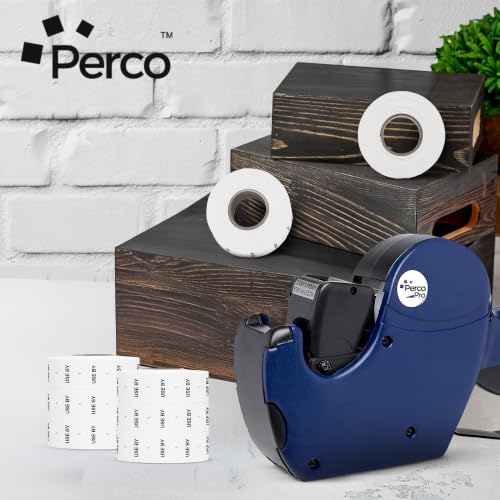 Perco 2 Line USE BY Labels - 6,000 Blank Date Gun Labels for Perco 2 Line Date Guns - 8 Rolls, 1 Sleeve - Made in USA - size: 1 Sleeve, style: USE BY