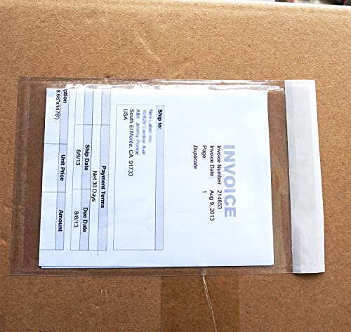 1000 Pcs Premium 4.7''x7.5'' Packing List Envelope, Tailored Size for 4x6'' Shipping Labels, Adhesive Shipping Label Pouch/Sleeve - size: 4.7''x7.5''｜1000 pack